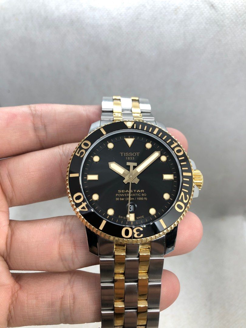 Tissot Seastar 1000 Powermatic 80 Two Tone 43mm Diver 300