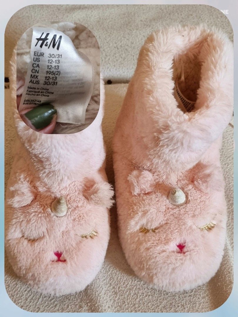 Unicorn slippers best sale h&m