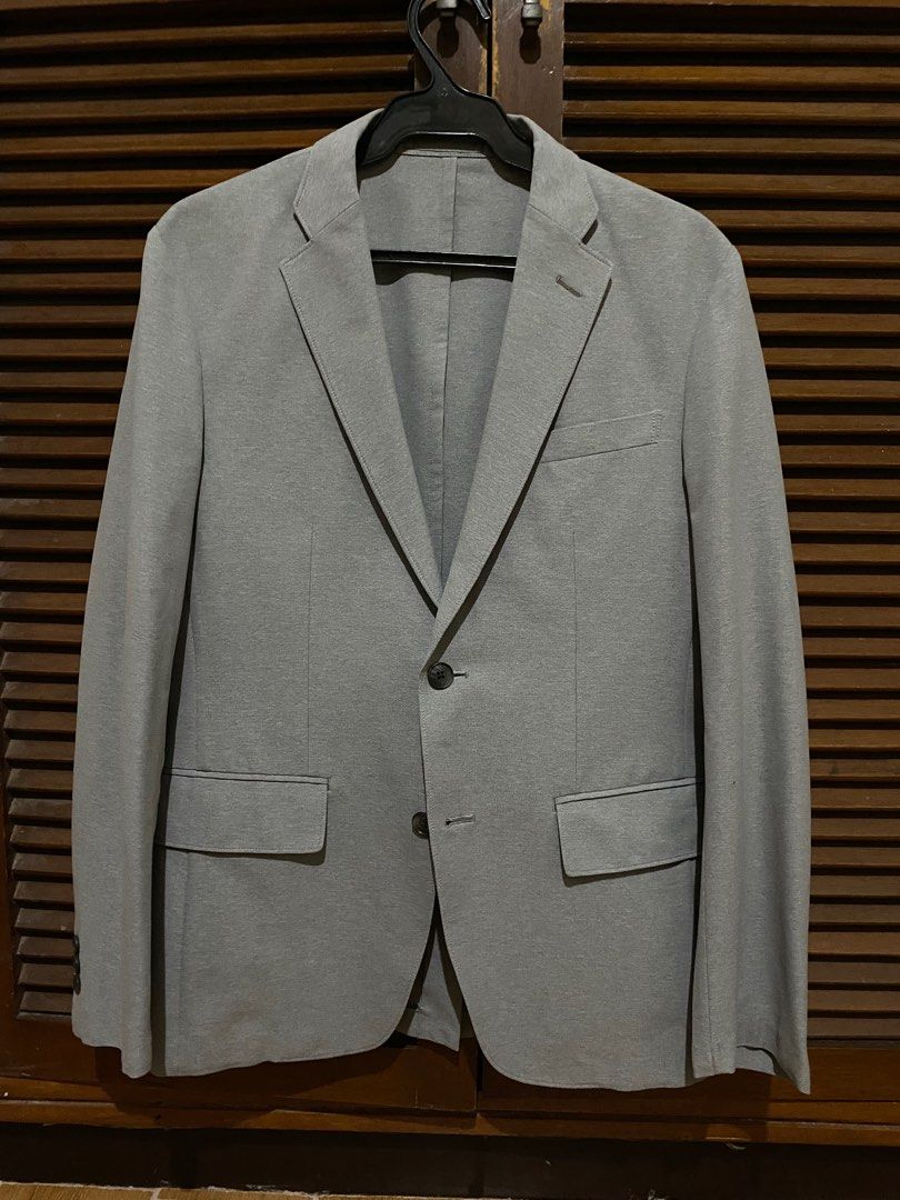 Uniqlo stretch wool hotsell slim fit jacket
