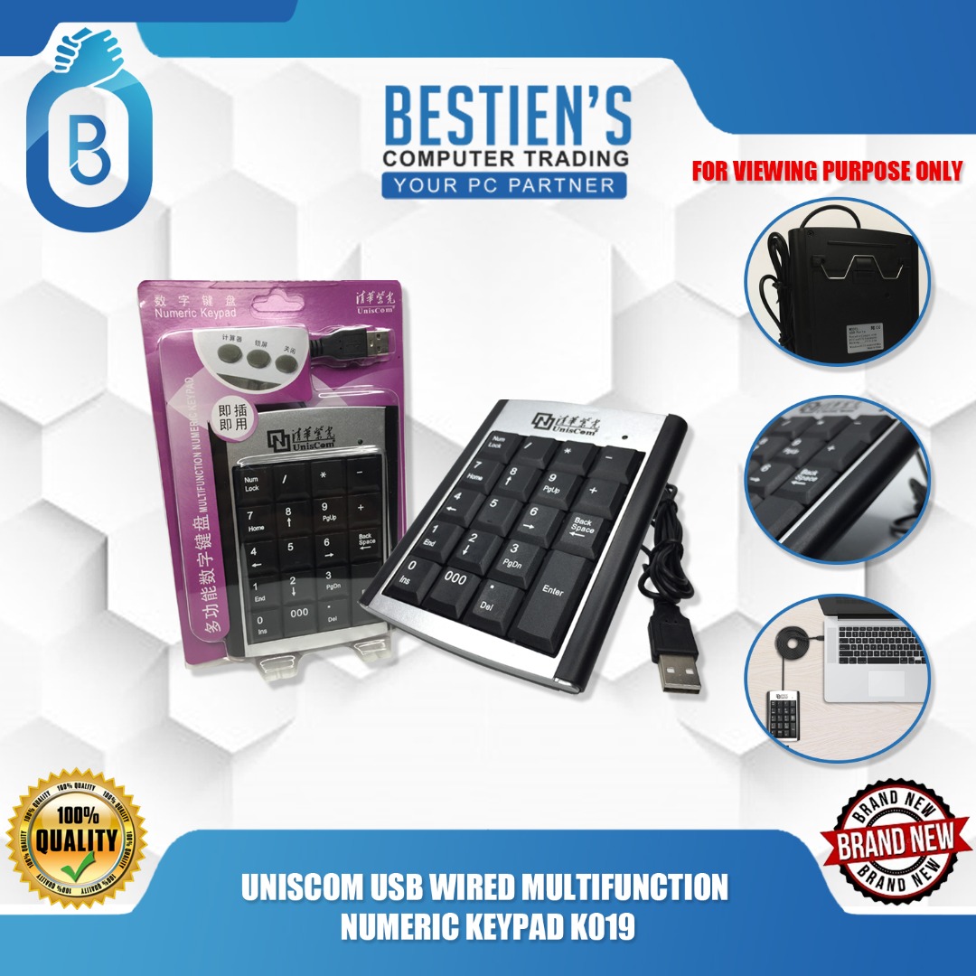 USB WIRED MULTIFUNCTION NUMERIC KEYPAD K019, Computers & Tech