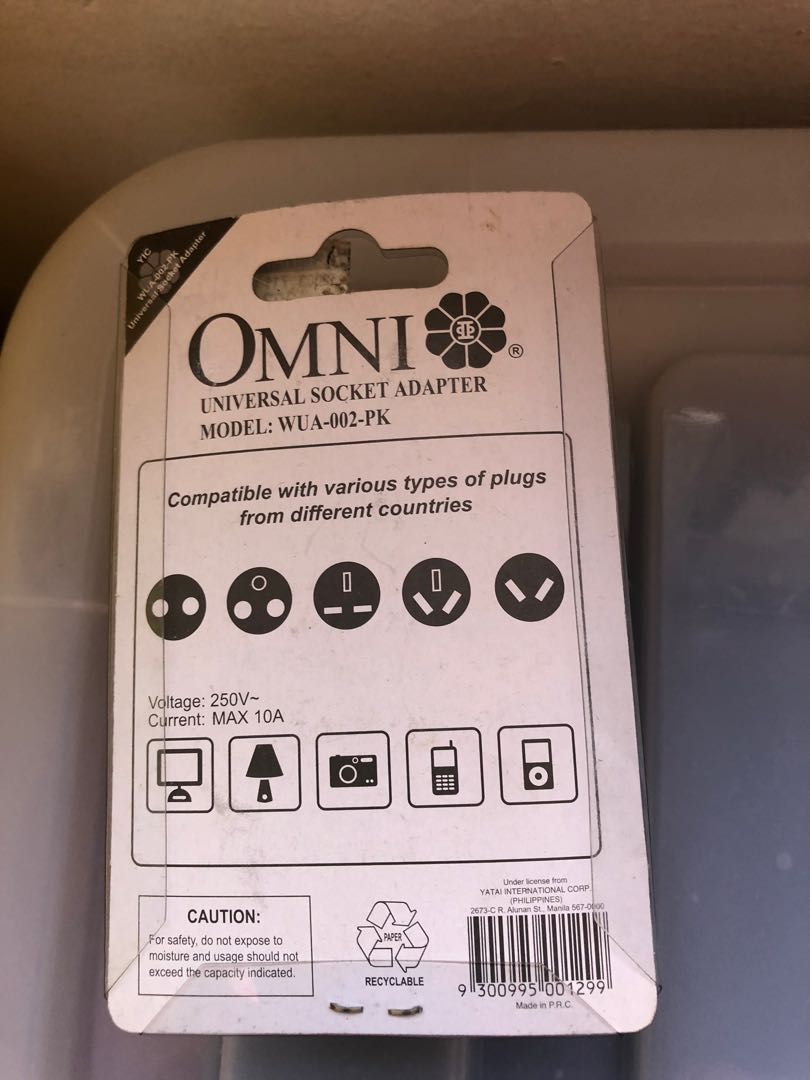 Universal Socket adapter (Category: Electrical, Adaptors & Sockets) located in Imus. Submitted by jamie.store (Listing ID 1200418013, Image 2). Description: bought but not used.