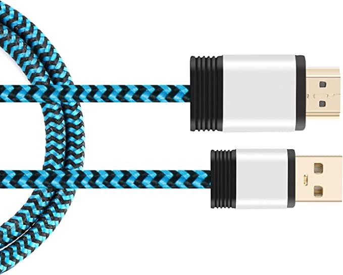USB to HDMI Charger Cable, Yeebline [Aluminum Shell, Nylon Braided] USB 2.0 Type A Male to HDMI