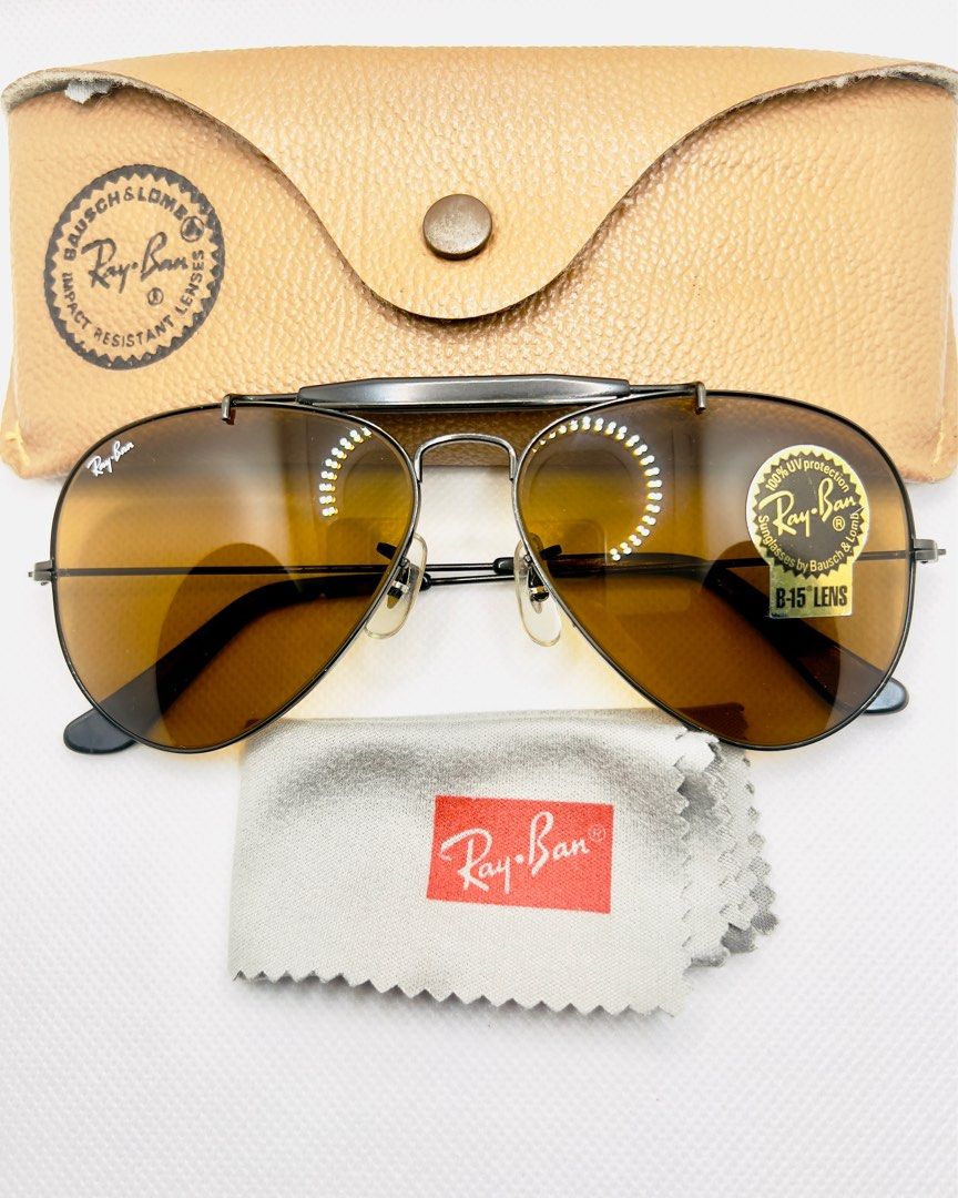 vintage B&L Ray ban usa 58, Men's Fashion, Watches & Accessories,  Sunglasses & Eyewear on Carousell
