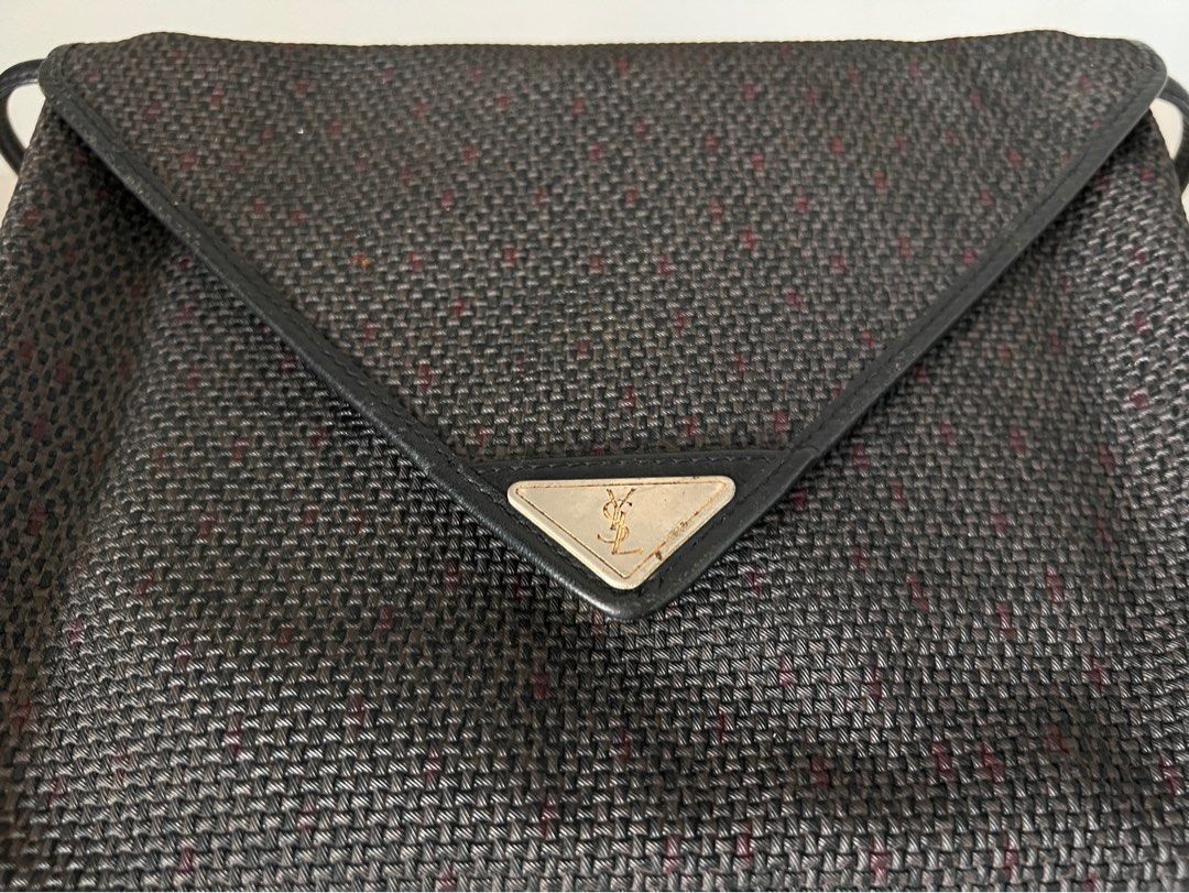 Yves Saint Laurent Vintage Triangle Clutch Bag 
