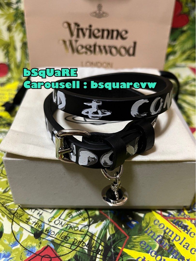 Vivienne westwood leather choker deals
