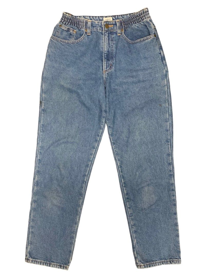 Vtg LL Bean Women s Relaxed Tapered Flannel Lined Jeans Women s