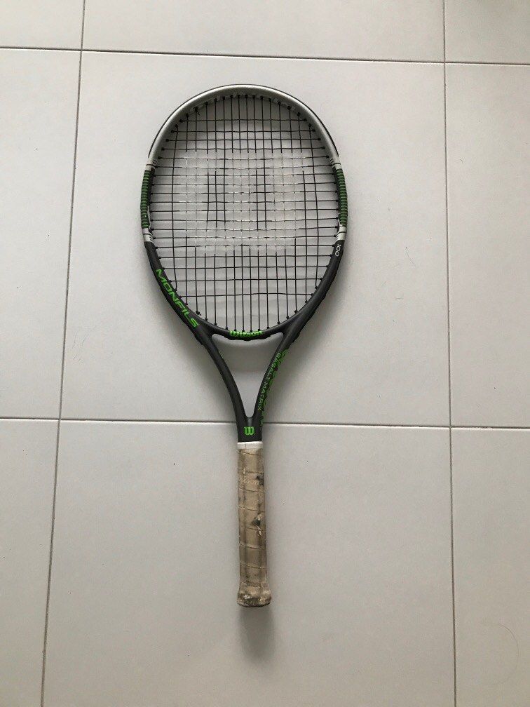 Wilson Monfils 100 Tennis Racket, Sports Equipment, Sports & Games ...