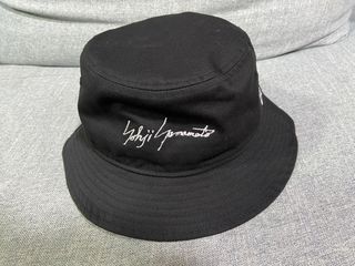 Yohji Yamamoto pour homme x new era not y3 classic signature logo bucket hat
