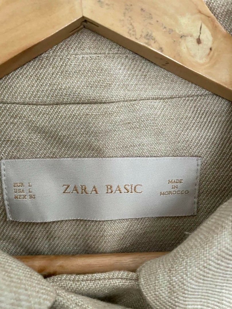 Zara Linen Combined Blazer, Women's Fashion, Coats, Jackets and