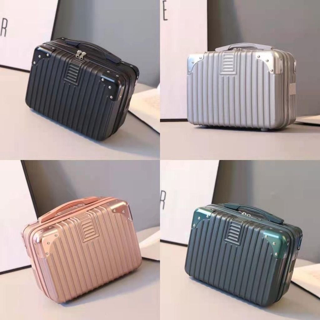 14 inch make up bag mini suitcase hand carry luggage cosmetic bag anti scratch with large capacity makeup pouch Hobbies Toys Travel Luggage on Carousell