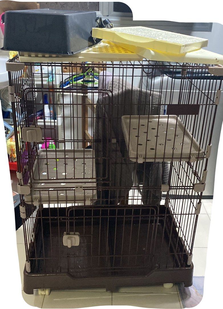 2 tier cat top cage