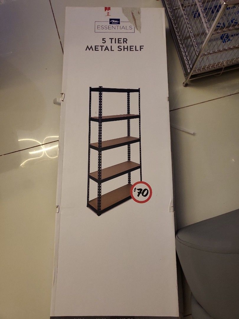 5 tier metal shelf, Furniture & Home Living, Furniture, Shelves