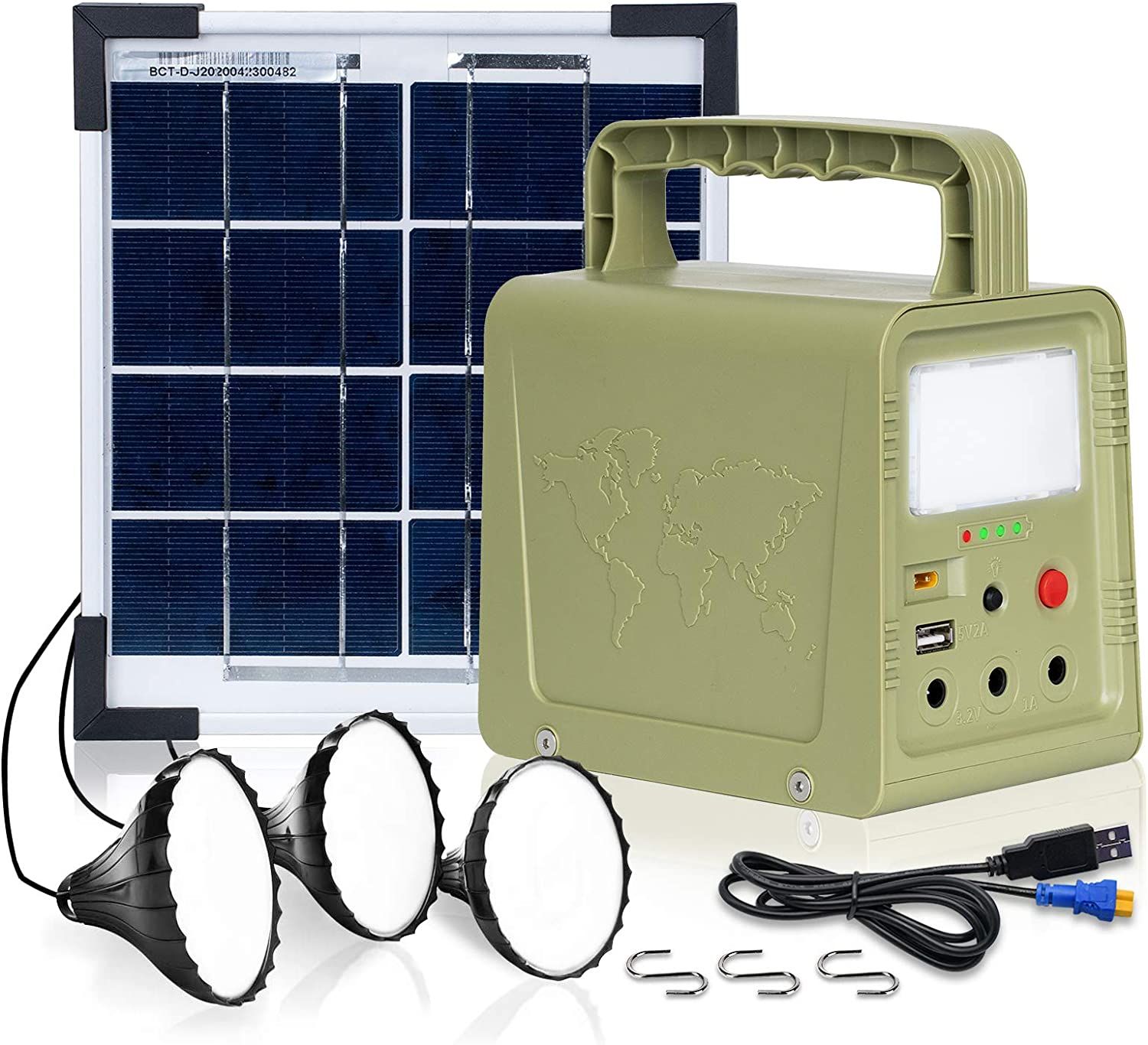 ECO-WORTHY 84Wh Portable Power Station, Solar Generator with 18W