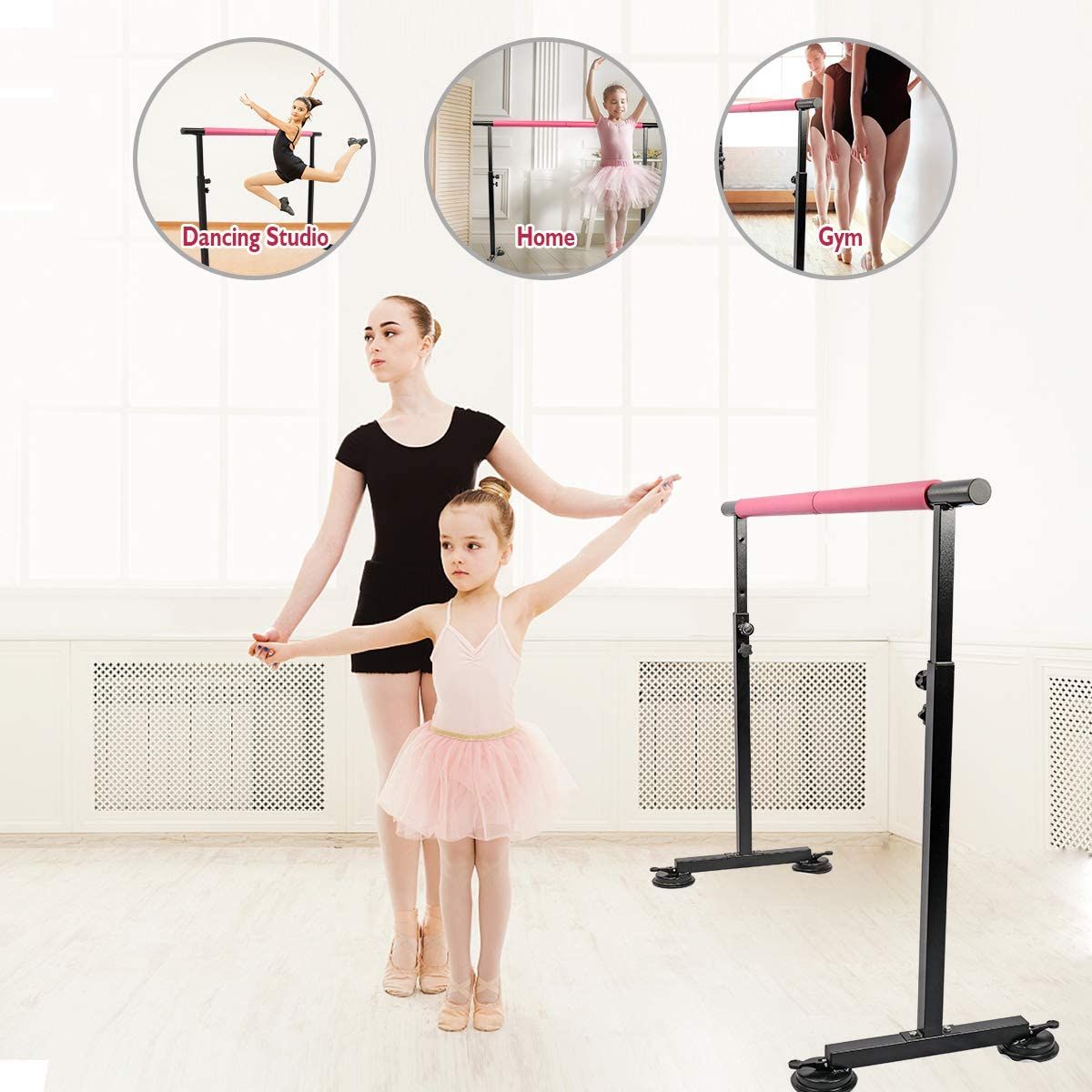 🅢🅖 🅢🅣🅞🅒🅚 FBSPORT Ballet Barre, Adjustable Ballet Bar, Ballet Barre  Portable for Home Kids Adults 5ft Portable Ballet Barre Stretching Dance  Bar (Black), Sports Equipment, Other Sports Equipment and Supplies on  Carousell
