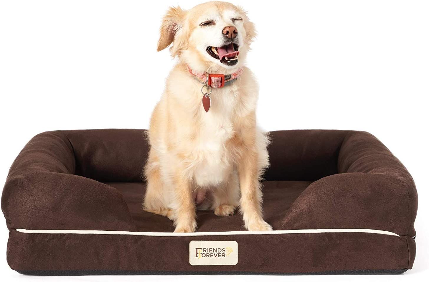 Friends Forever USA Orthopedic Dog Bed Lounge Sofa Removable Cover 100 Suede Mattress Memory Foam With Bolster Rim Premium Prestige Edition Everything Else on Carousell