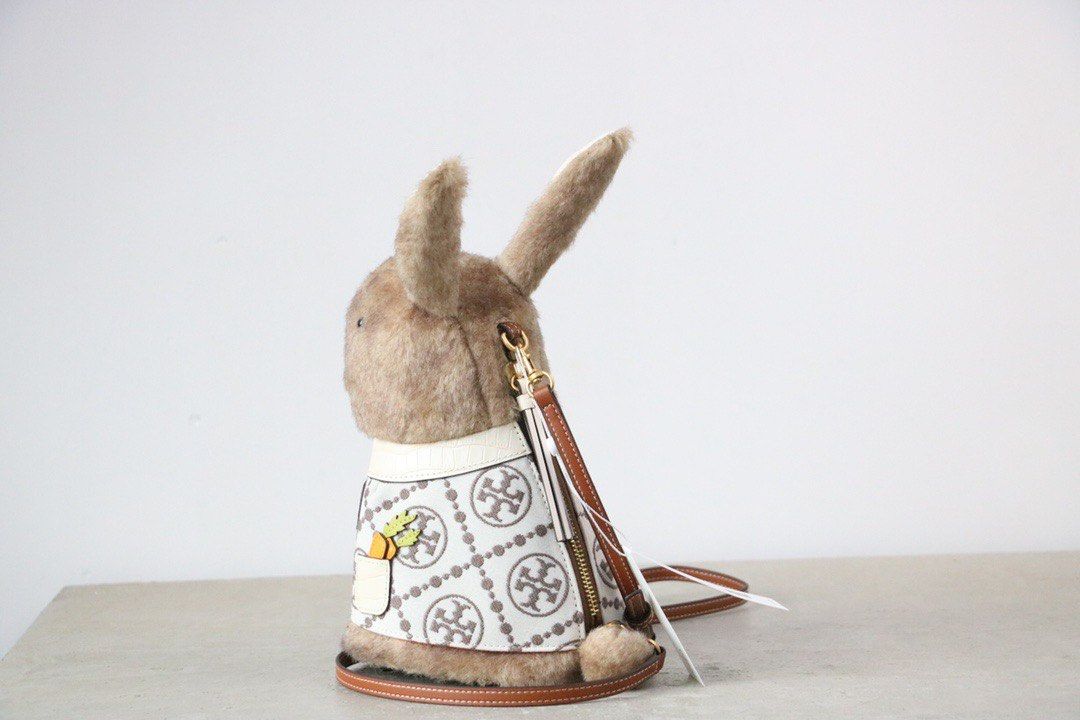 NWT!!Tory Burch Reva The Rabbit Mini Bag Crossbody In Classic Cuoio