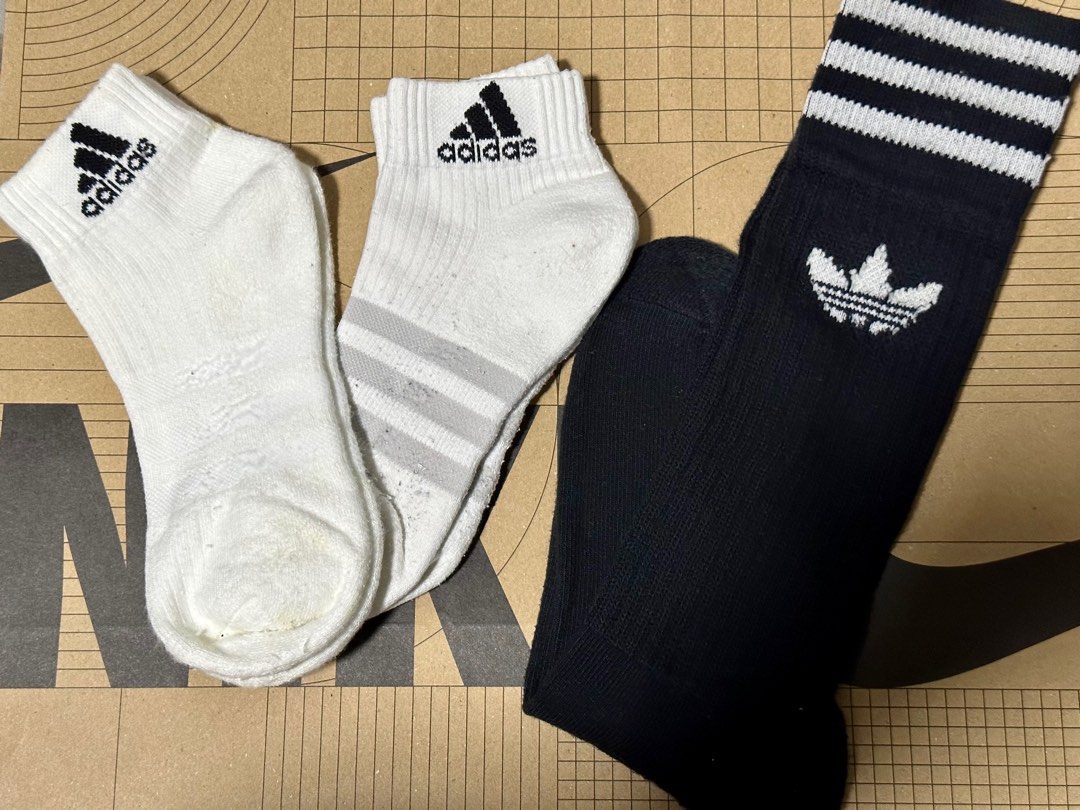 White store adidas sock