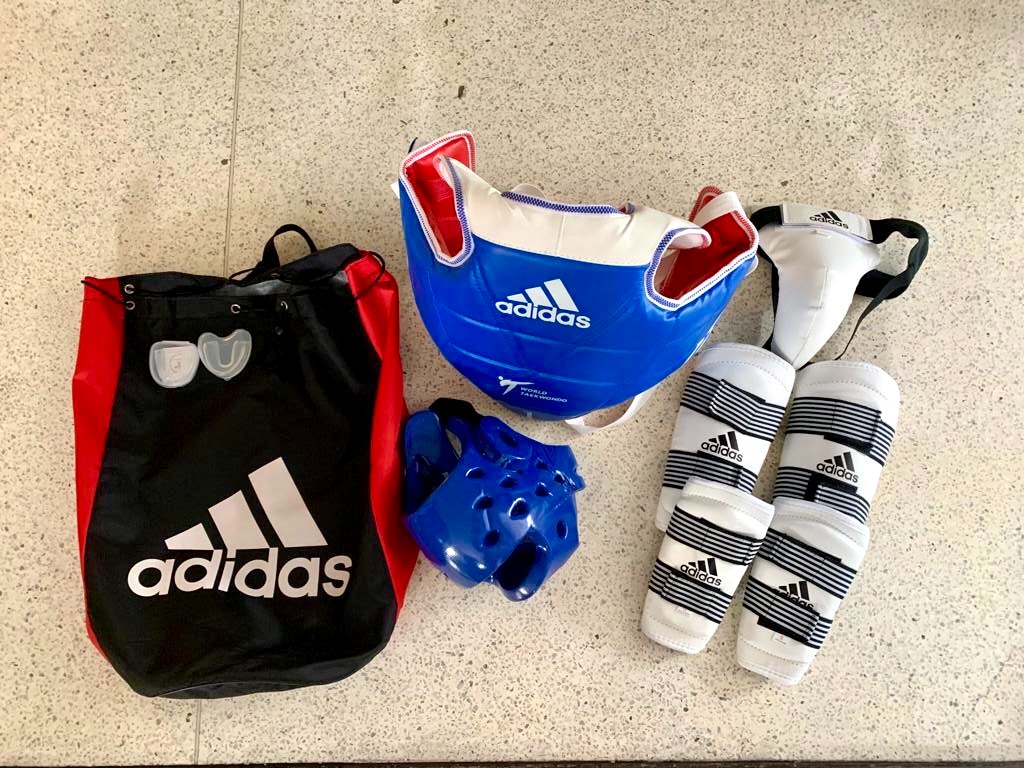 Adidas taekwondo sparring deals gear set