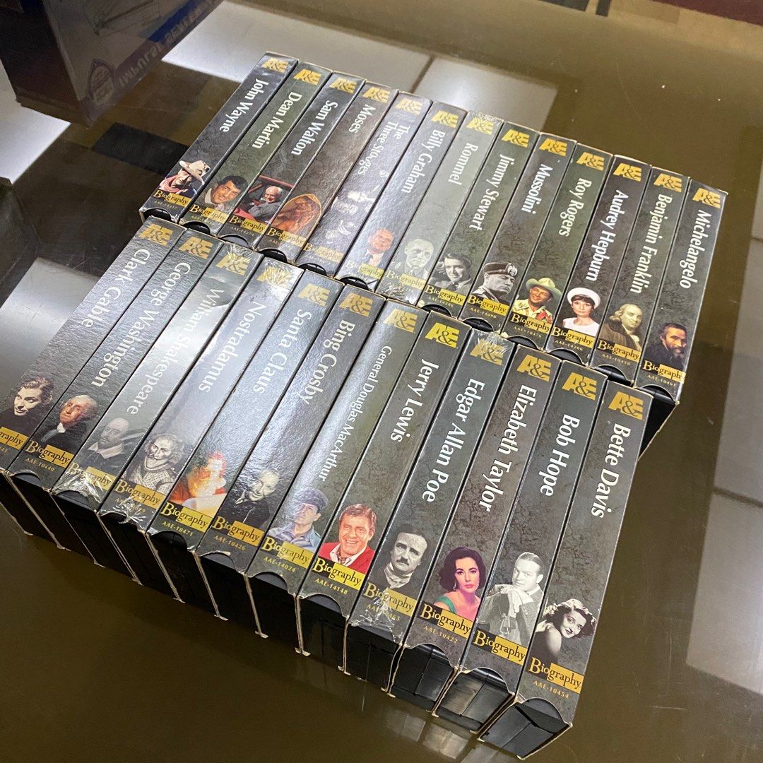 A&E Biography Vintage VHS Tapes , Hobbies & Toys, Memorabilia ...