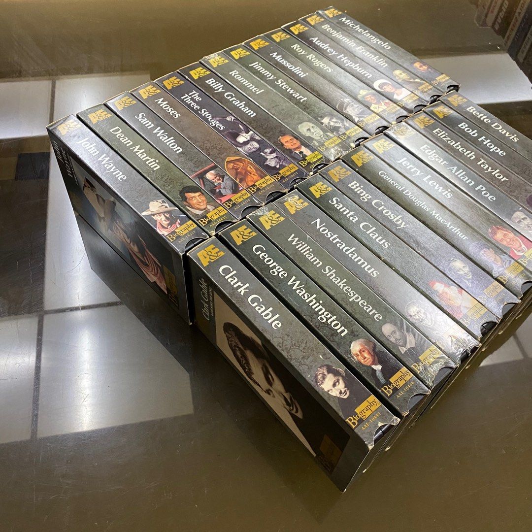 A&E Biography Vintage VHS Tapes , Hobbies & Toys, Memorabilia ...