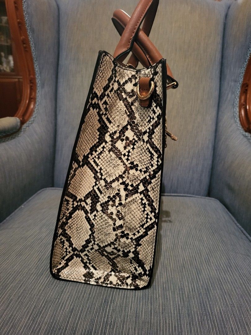 Aldo Faux Leather Snake Skin Tote Bag