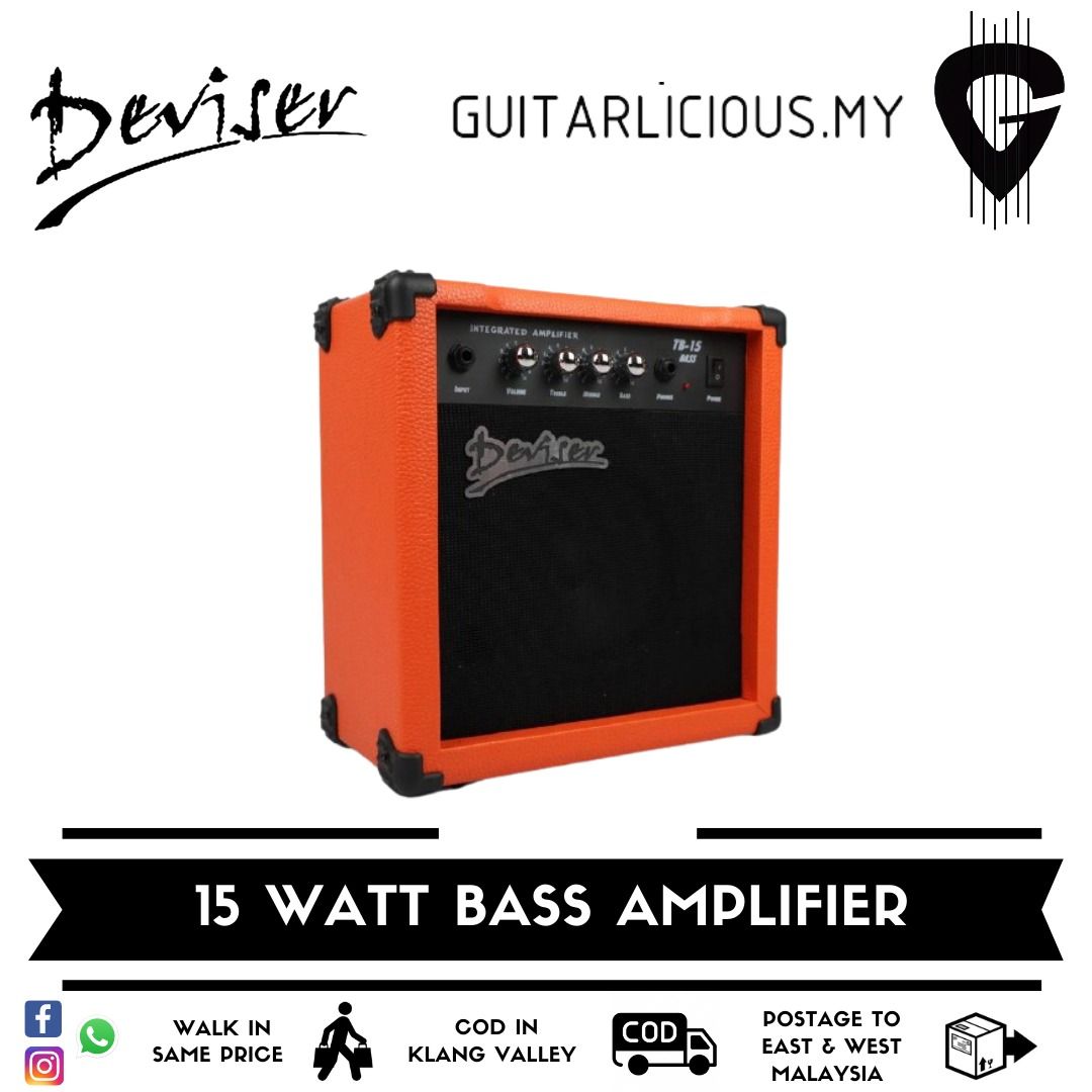 AMPLIFIER BASS AMPLIFIER TB15 TB15 15watt Amp Speaker Bass