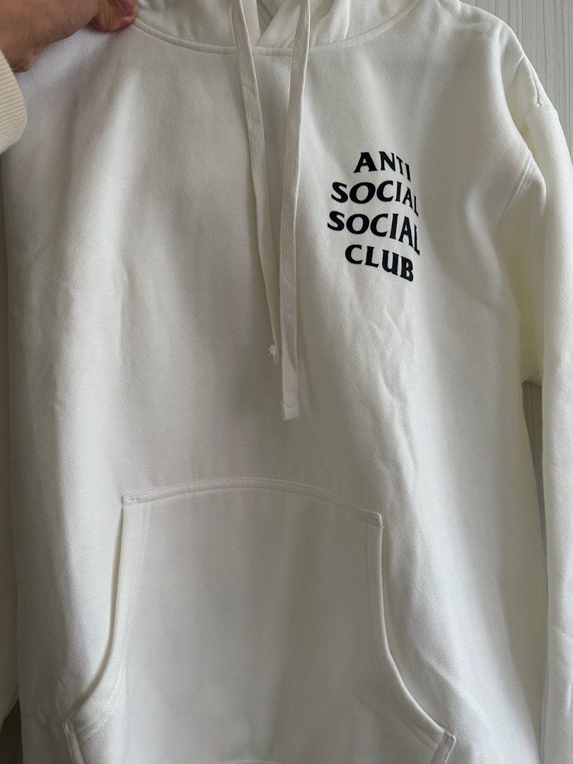 Anti Social Social Club Bukake Get Weird white hoodie T
