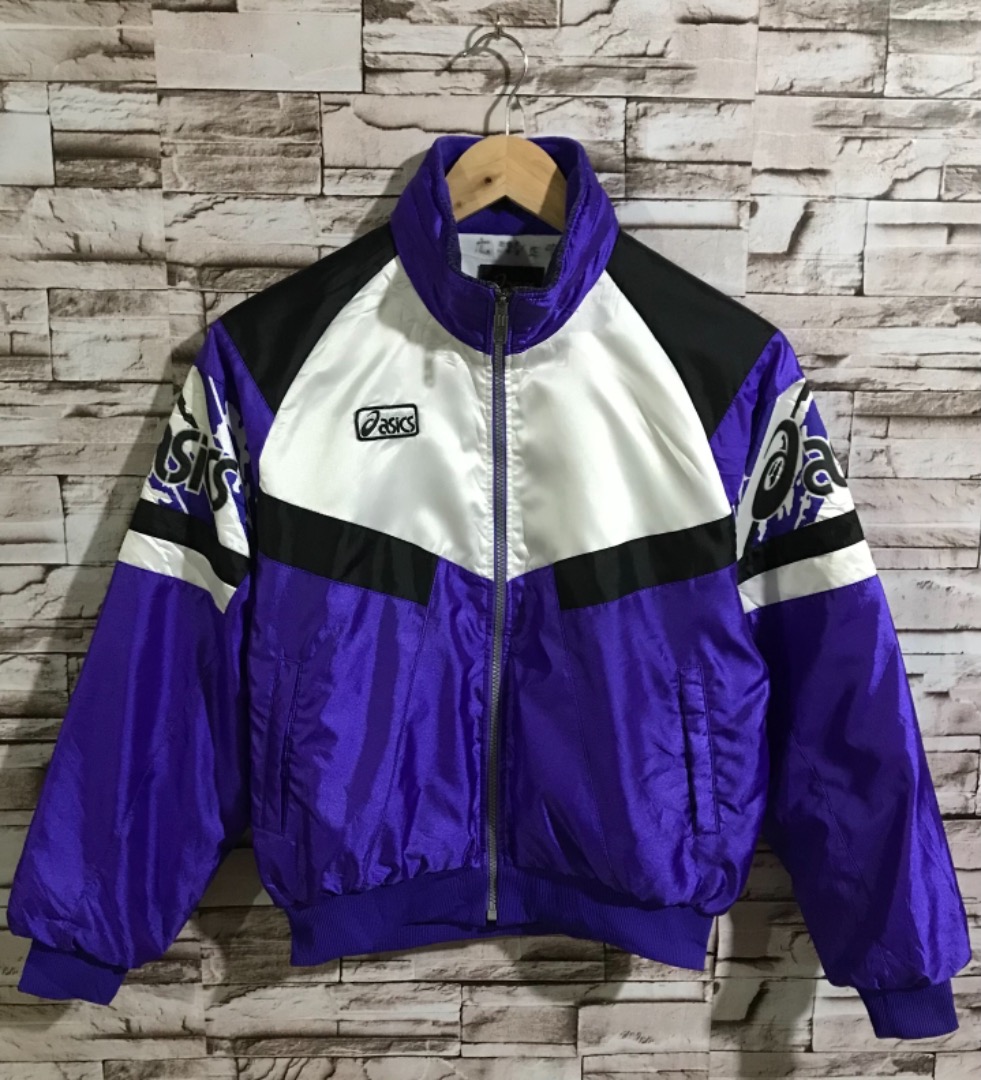 Asics Vintage Tritone Bomber Jacket For Kids Men s Fashion Coats Jackets and Outerwear on Carousell