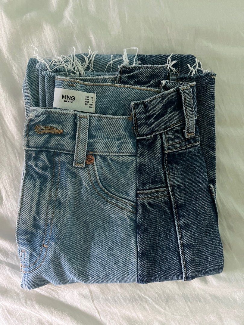 AUTH MANGO color block straight cut jeans (Category: Jeans) located in Paranaque City. Submitted by spider108 (Listing ID 1204185450, Image 2). Description: ✨In very good condition ✨used once ✨Bought in mango for 1k+ ✨Best fits size xs-s ✨price is negotiable ✨buyer will make booking for pickup ✨rfs: decluttering .