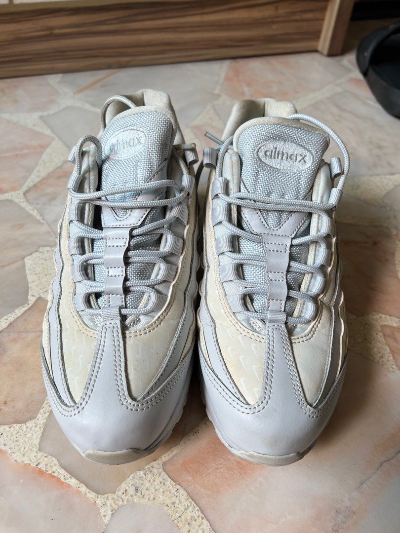 All white nike discount air max 95 womens