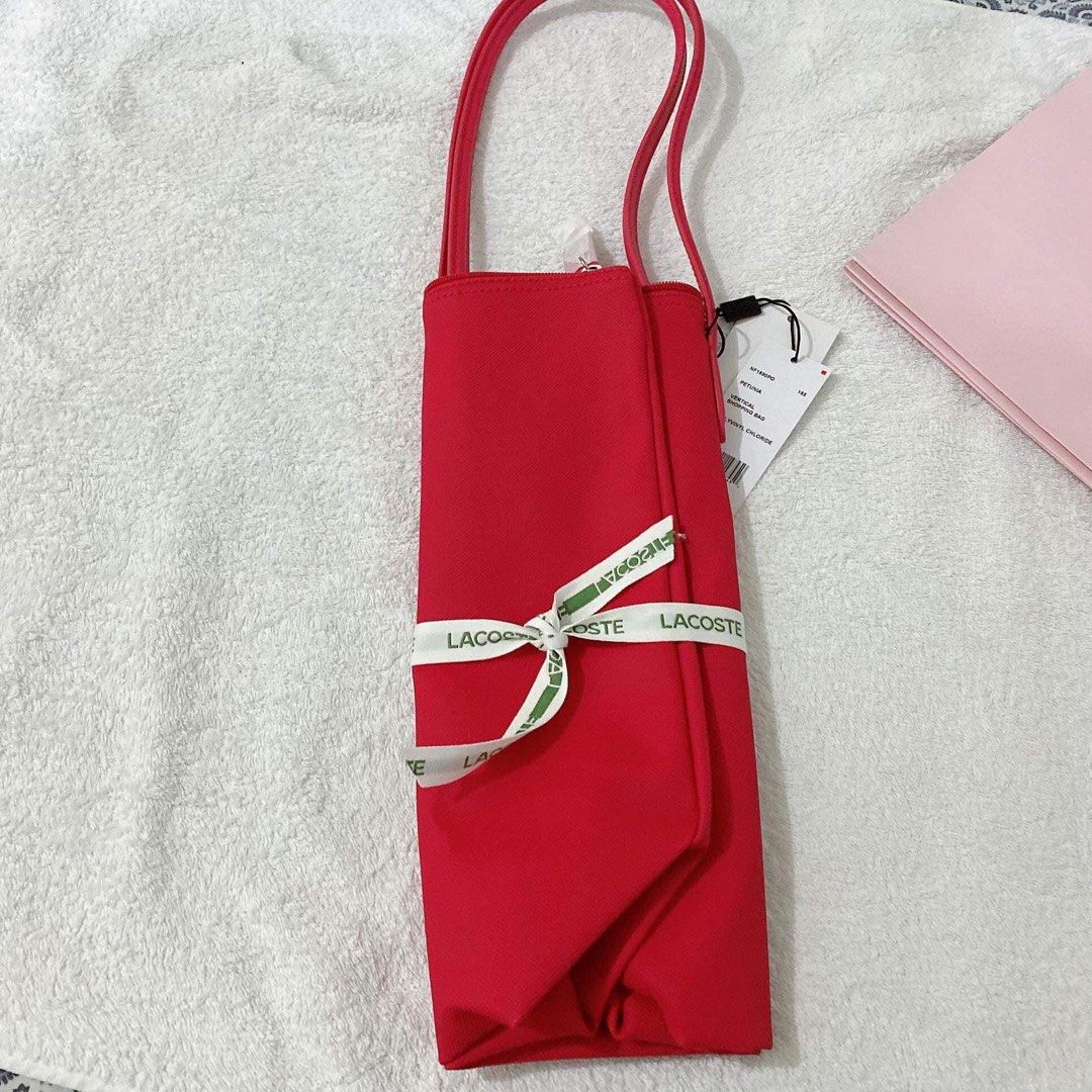 Authentic Lacoste Vertical Shopping Bag, Luxury, Bags & Wallets on