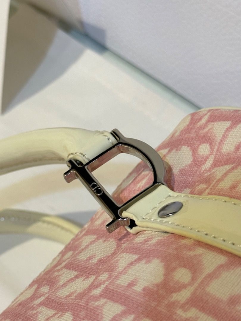 Vintage Pink Dior Boston Bag (Category: Luxury Bags & Wallets) located in Manila. Submitted by designerarchives.ph (Listing ID 1204210453, Image 3). Description: Not yet onhand in Ph | From japan Rare in this condition! 15 days eta No flaws, no stains, no discoloration! Good deal for it’s price 🫶🏻 Can ship via lalamove, grab, or lbc..