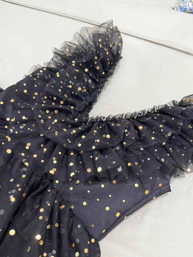 Black Tulle Dress (Category: Evening dresses & gowns) located in Pasay City. Submitted by helpmetodeclutter (Listing ID 1204393049, Image 2). Description: Black Tulle Dress -used only once for a party - bought it for 4,500 - for medium to large size body. You may have it altered. My body size is large and it is still loose on me. Had to use safety pins to fit well :) - I already have it dry cleaned :) - Measurements and when worn photos are alrea