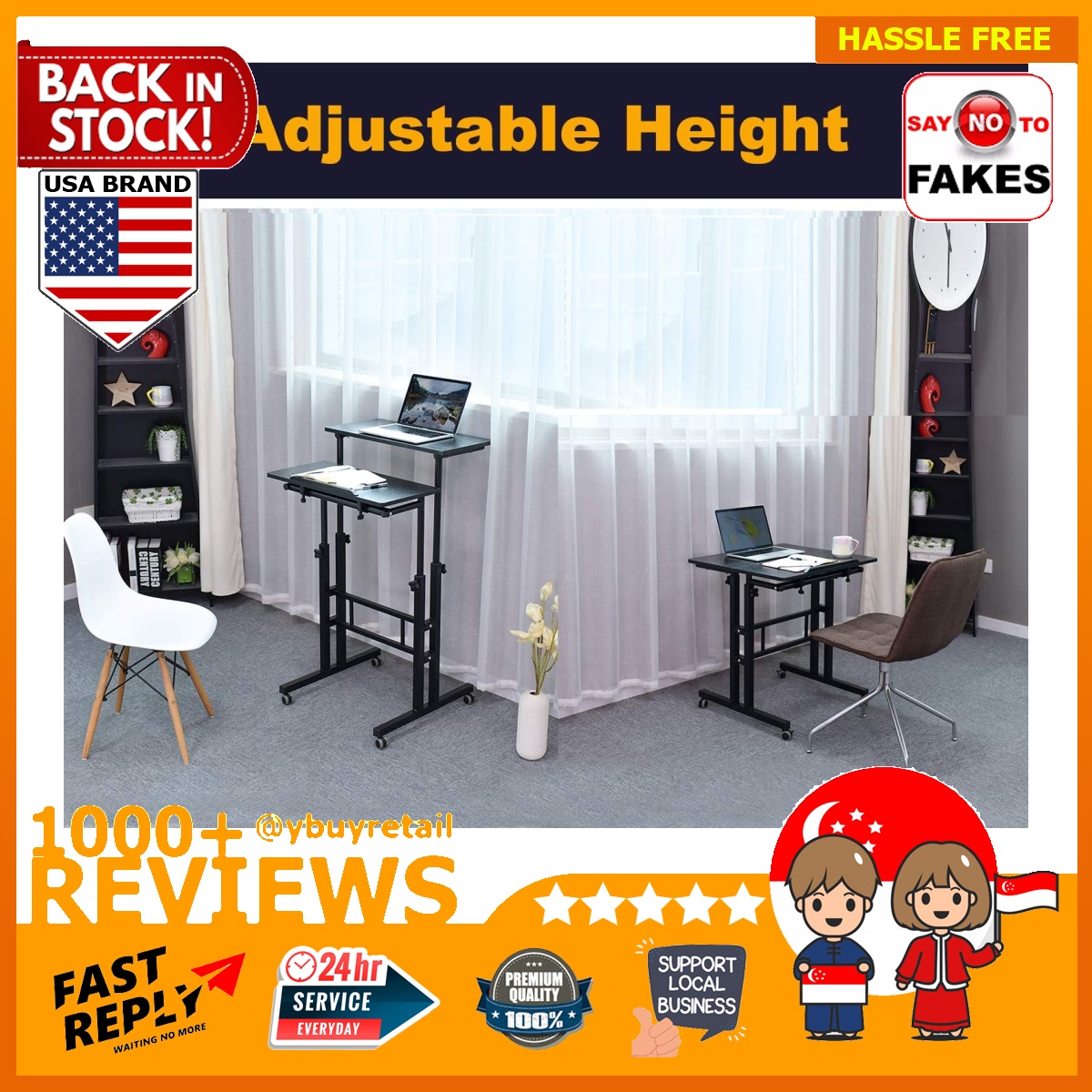 Aiz mobile standing desk hot sale