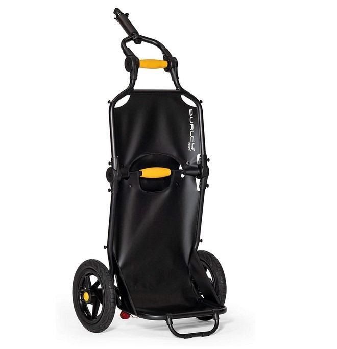BML Burley Travoy Compact Folding Cargo Bike Trailer Black wagon stroller