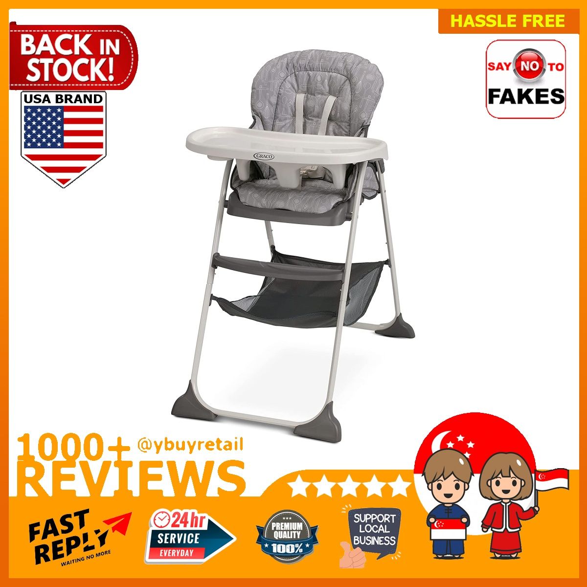 Graco store slimsnacker highchair