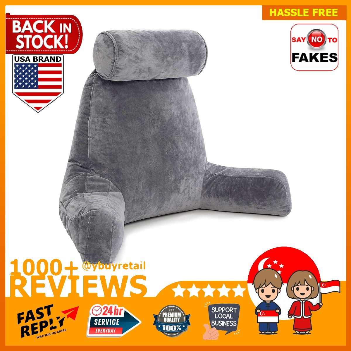 Black husband pillow top