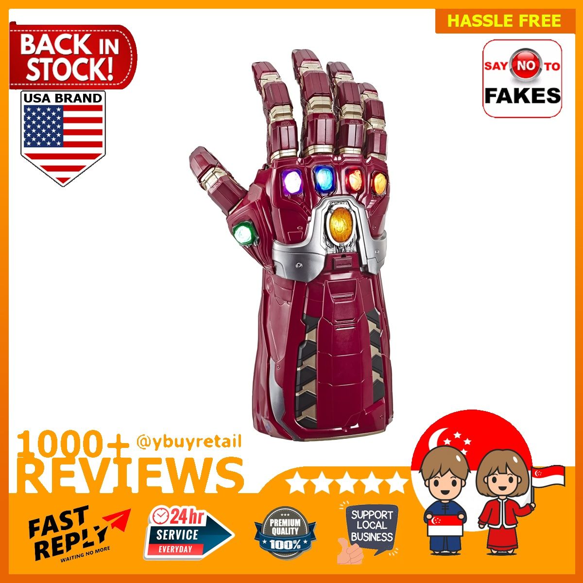 Avengers marvel legends series endgame power gauntlet articulated electronic fist sale