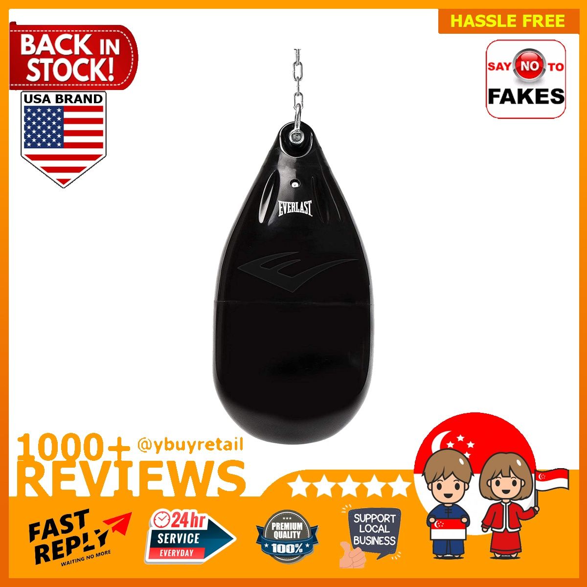 BML price beat Everlast Hydrostrike Water Punch Bag punching boxing training Sports Equipment Other Sports Equipment and Supplies on Carousell