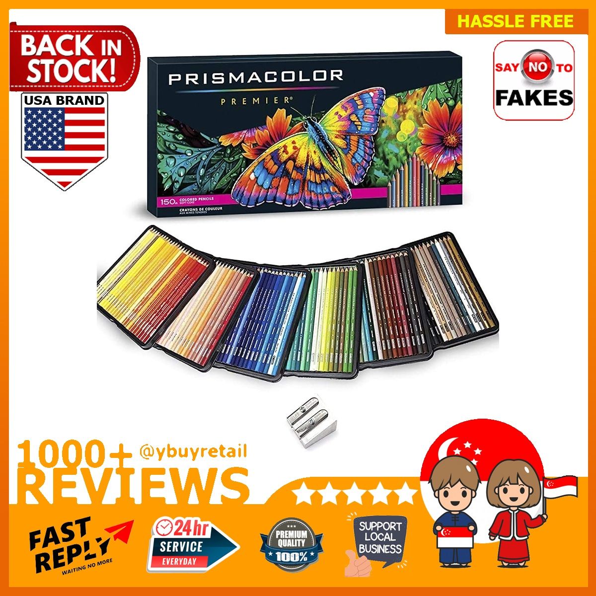 Prismacolor] Premier Soft Core Colored Pencil Set of 150 Assorted