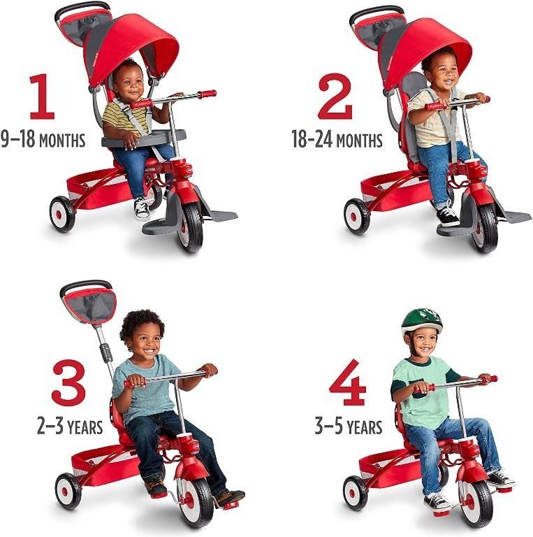 Radio flyer stroll n trike pink sales