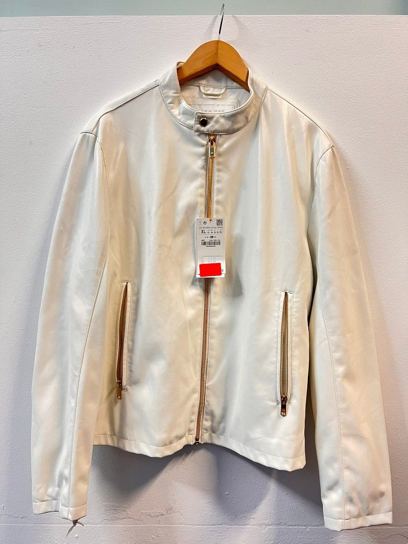 BNWT Pure White Zara leather Jacket