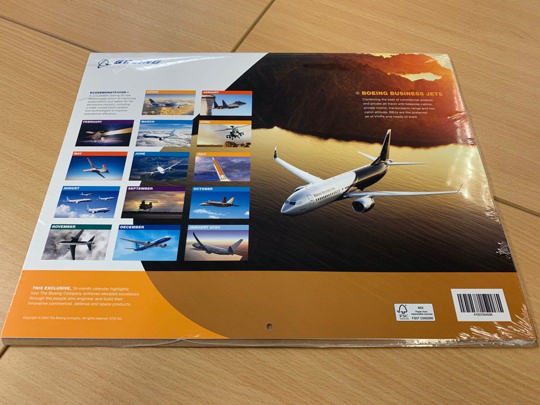 Boeing 2023 calendar, Hobbies & Toys, Stationery & Craft, Stationery