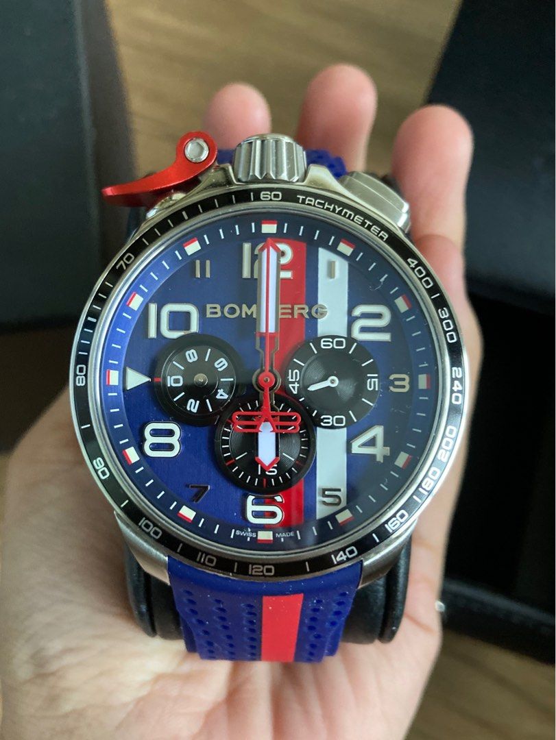 BOMBERG Bolt 68 Racing Red Stripe