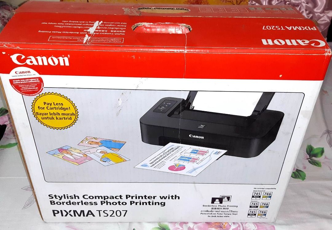 Brand New Canon Pixma TS200 (Stylish Compact Printer w/ Borderless