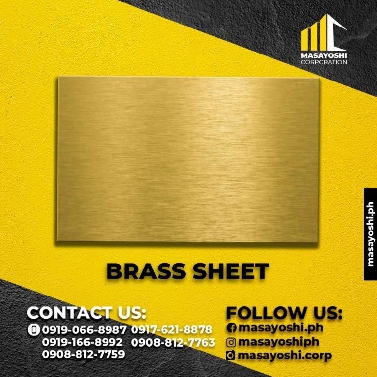 Brass Sheet | Sheets | Brass | Metals | Steels | Metal Sheets (Category: Construction & Building Materials) located in Las Pinas. Submitted by deiso.hillary (Listing ID 1204181758, Image 1). Description: 𝗞𝗶𝗻𝗱𝗹𝘆 𝗖𝗮𝗹𝗹/𝗖𝗼𝗻𝘁𝗮𝗰𝘁 𝗼𝘂𝗿 𝗦𝗮𝗹𝗲𝘀 𝗗𝗲𝗽𝗮𝗿𝘁𝗺𝗲𝗻𝘁 𝗳𝗼𝗿 𝘁𝗵𝗲 𝗮𝘃𝗮𝗶𝗹𝗮𝗯𝗶𝗹𝗶𝘁𝘆 𝗮𝗻𝗱 𝗺𝗼𝗾 𝗼𝗳 𝘁𝗵𝗲 𝗽𝗿𝗼𝗱𝘂𝗰𝘁. ᴀʟʟ ᴘʀɪᴄᴇꜱ ᴀʀᴇ ꜱᴜʙᴊᴇᴄᴛ ᴛᴏ ᴄʜᴀɴɢᴇ ᴡɪᴛʜᴏᴜᴛ ᴘʀɪᴏʀ ɴᴏᴛɪᴄᴇ ᴅᴜᴇ ᴛᴏ ꜰʟᴜᴄᴛᴜᴀᴛɪᴏɴ. 𝗢𝘂𝗿 𝗪𝗮𝗿𝗲
