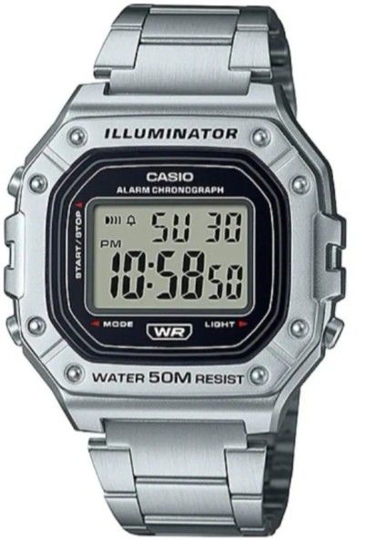 Casio illuminator silver online