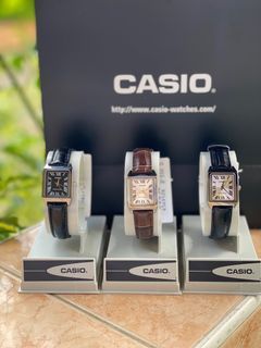 Casio Tank LTP-V007L Leather watch