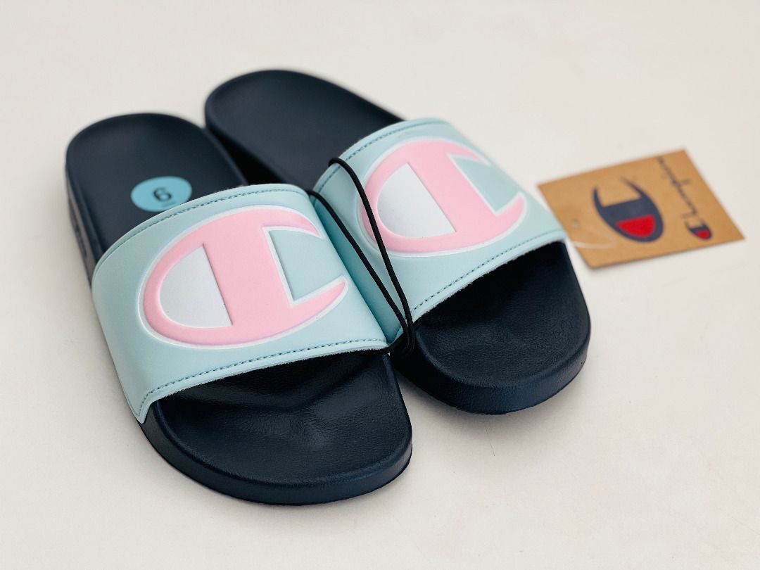 Baby blue hotsell champion slides