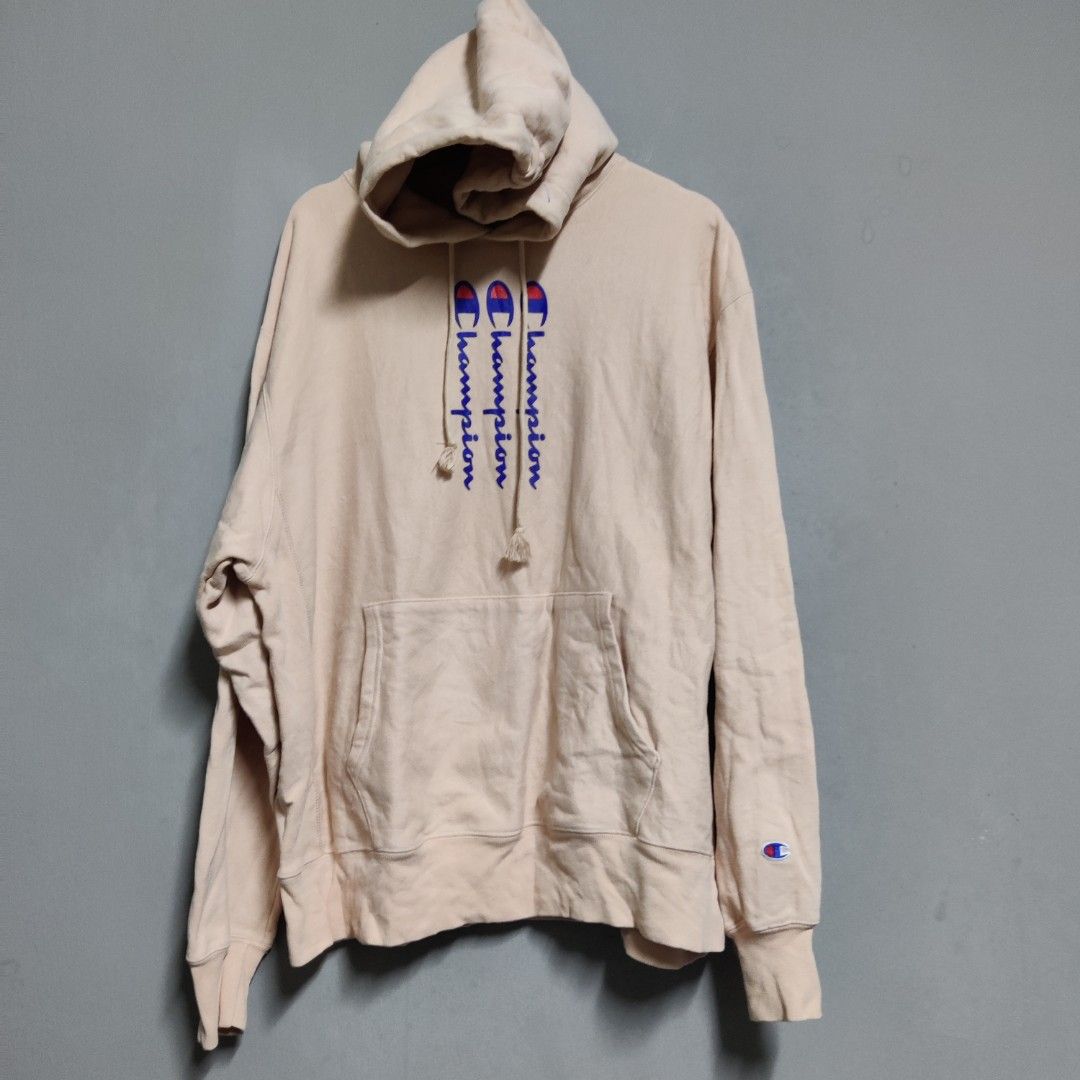 CHAMPION VERTICAL SPELLOUT REVERSE WEAVE HOODIE Men s Fashion